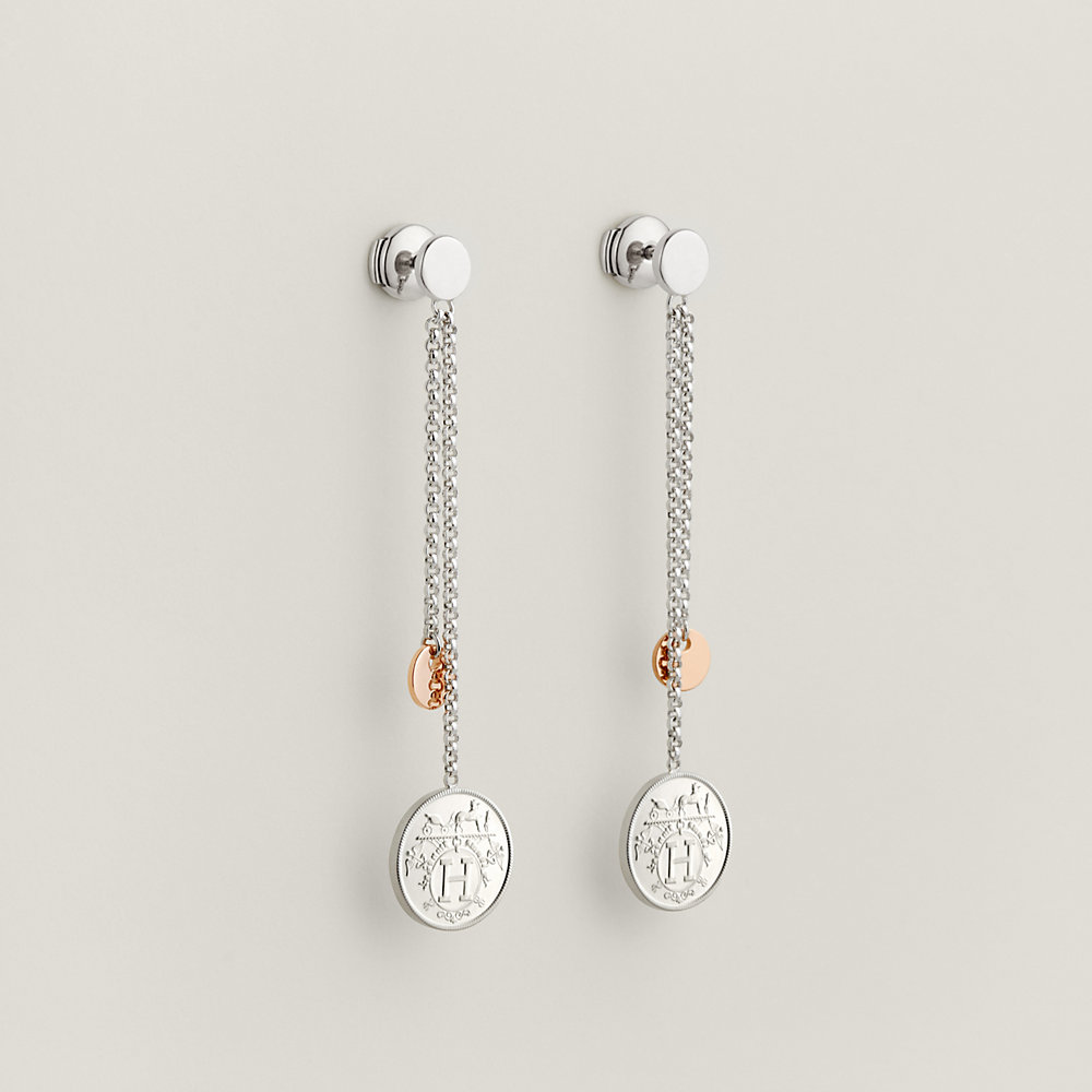 Hermes 2025 silver earrings